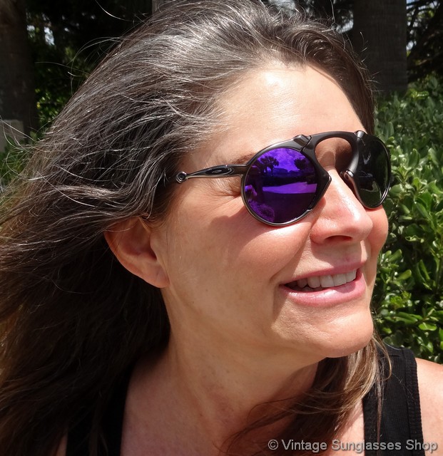 Oakley Madman X Metal Plasma Violet Iridium Sunglasses